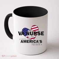 Veteran VA Nurse Caring For America's Heroes Coffee Mug thumb 0