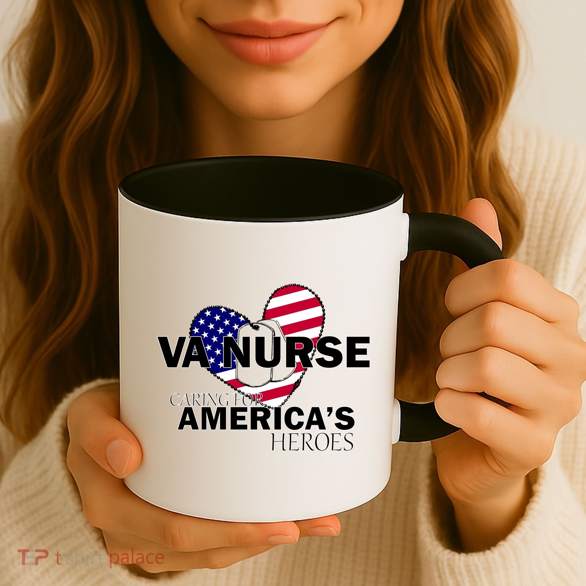 Veteran VA Nurse Caring For America's Heroes Coffee Mug