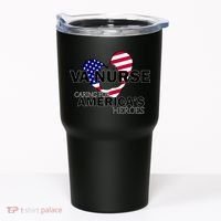 Veteran VA Nurse Caring For America's Heroes Tumbler thumb 0