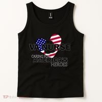 Veteran VA Nurse Caring For America's Heroes Tank Top thumb 2
