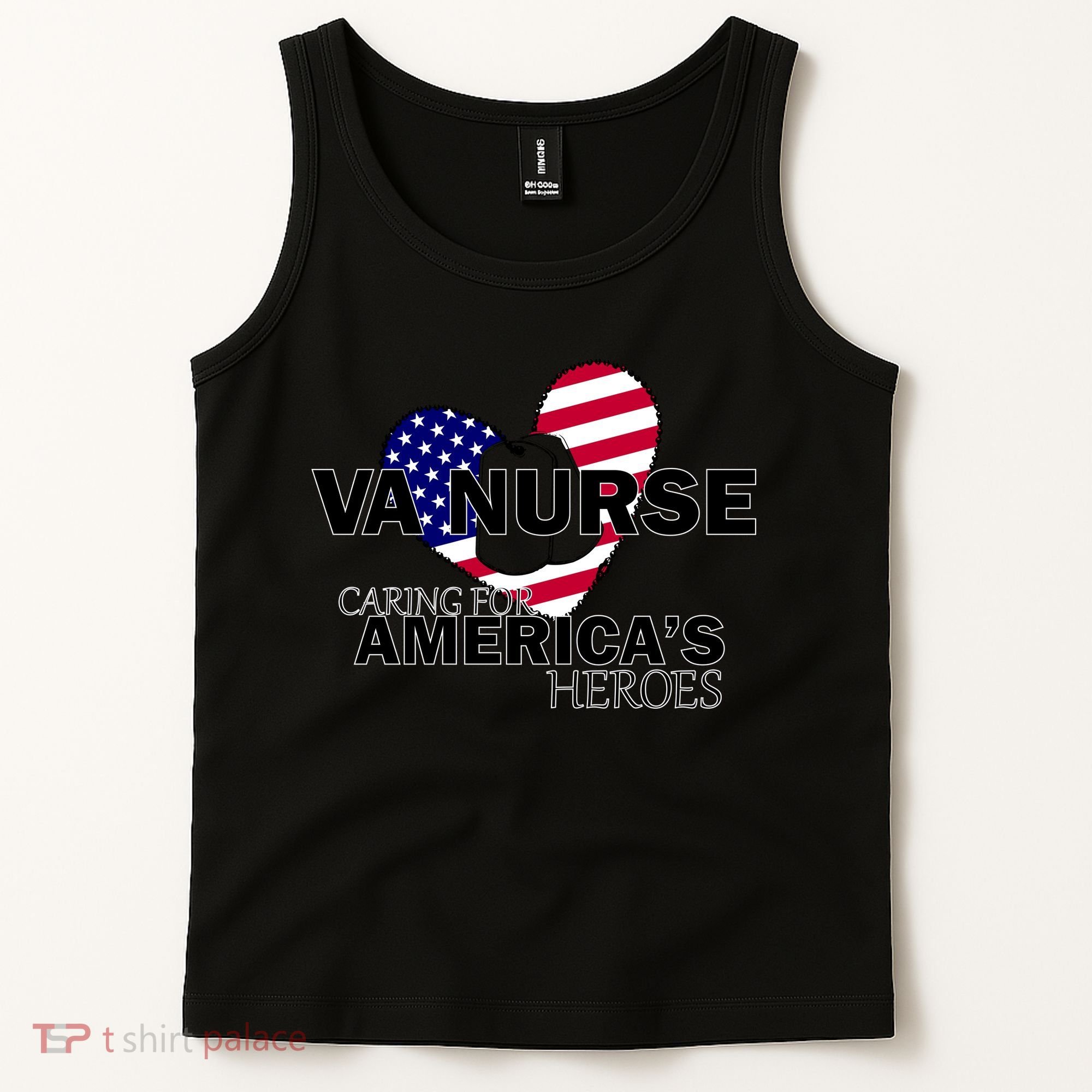 Veteran VA Nurse Caring For America's Heroes Tank Top