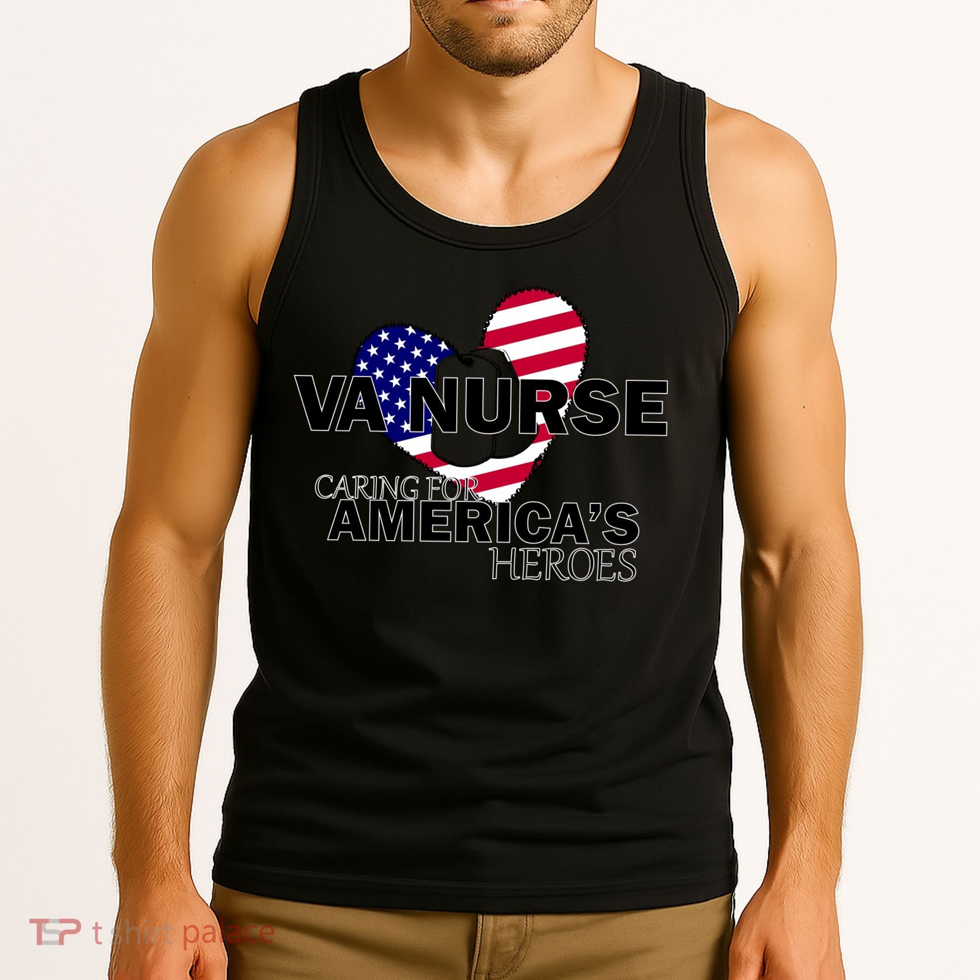 Veteran VA Nurse Caring For America's Heroes Tank Top