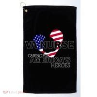 Veteran VA Nurse Caring For America's Heroes Golf Towel thumb 0