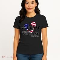 Veteran VA Nurse Caring For America's Heroes Women's T-Shirt thumb 4