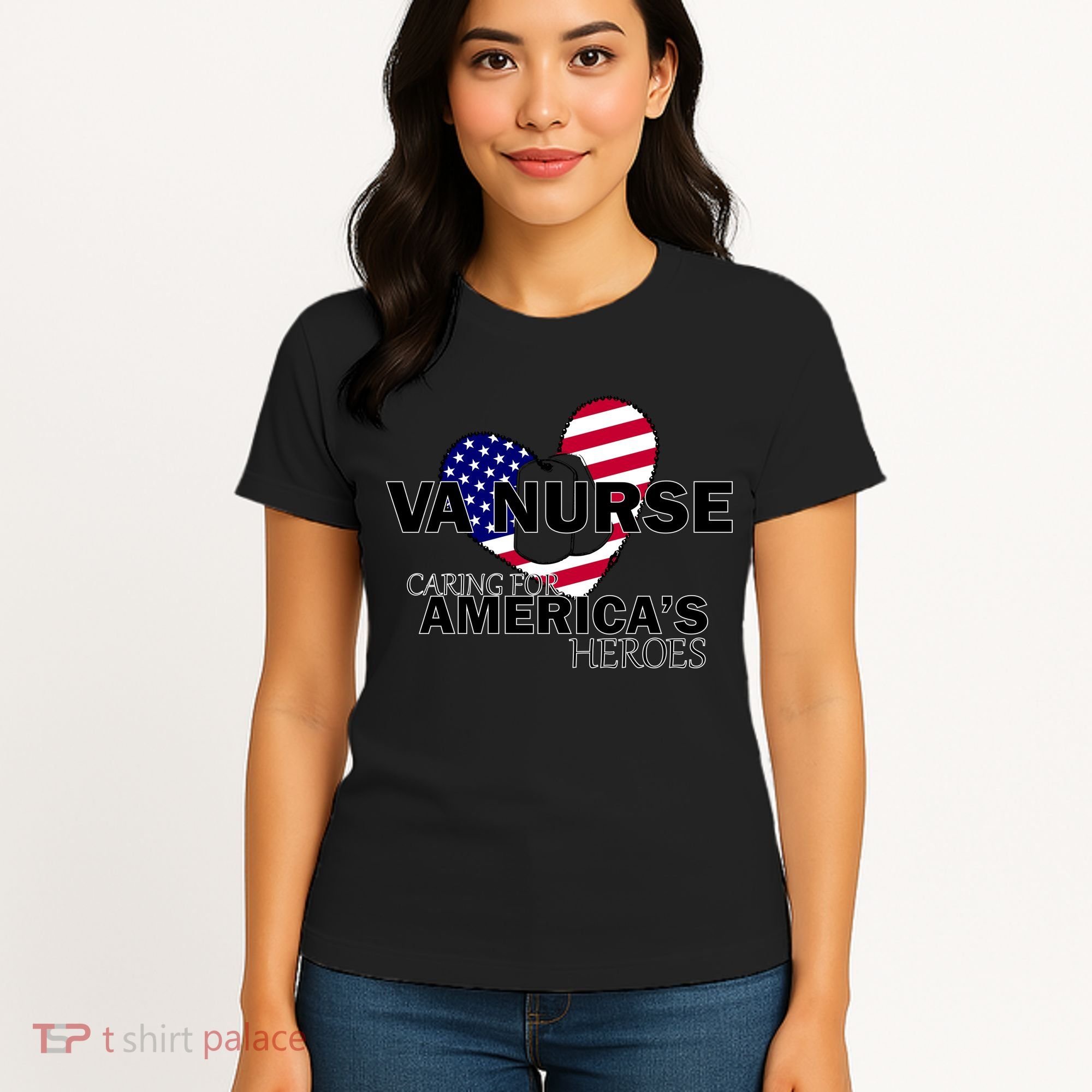 Veteran VA Nurse Caring For America's Heroes Women's T-Shirt