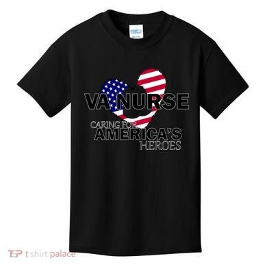 Veteran VA Nurse Caring For America's Heroes Kids T-Shirt