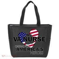 Veteran VA Nurse Caring For America's Heroes Tote Bag thumb 0