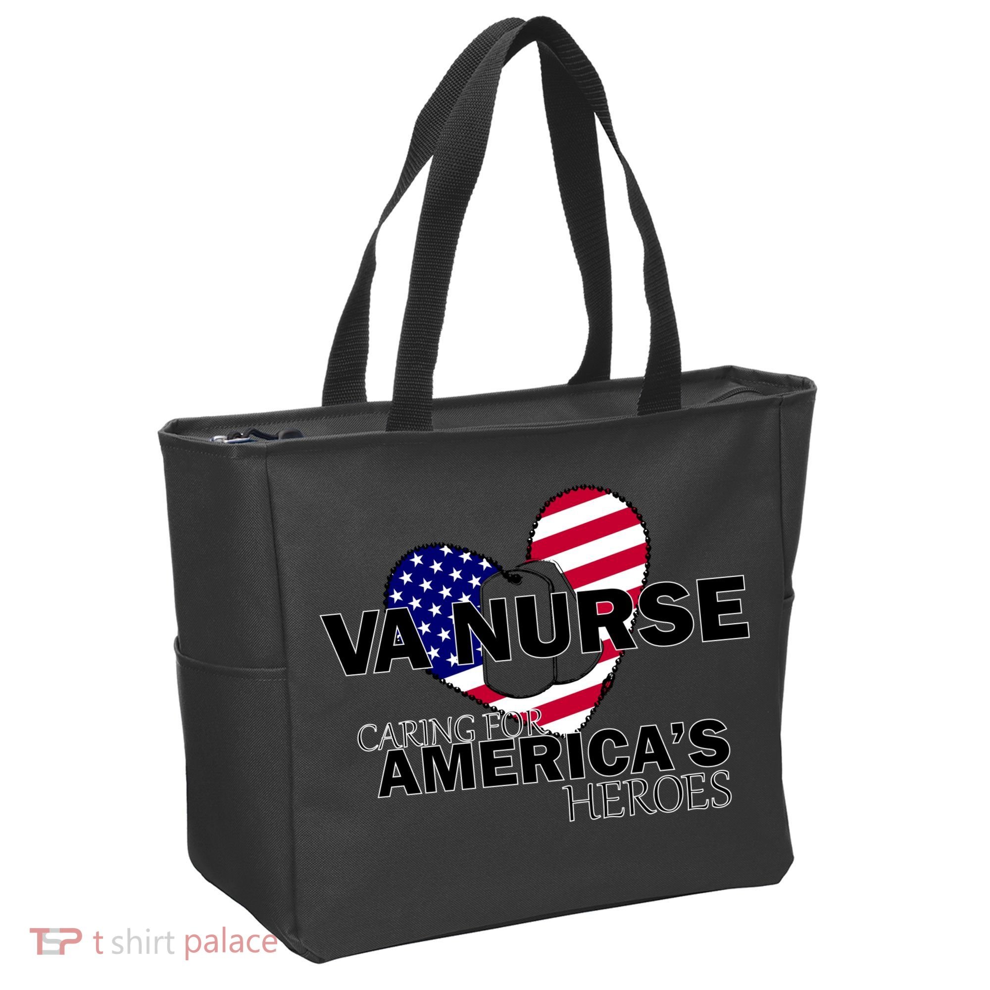 Veteran VA Nurse Caring For America's Heroes Tote Bag