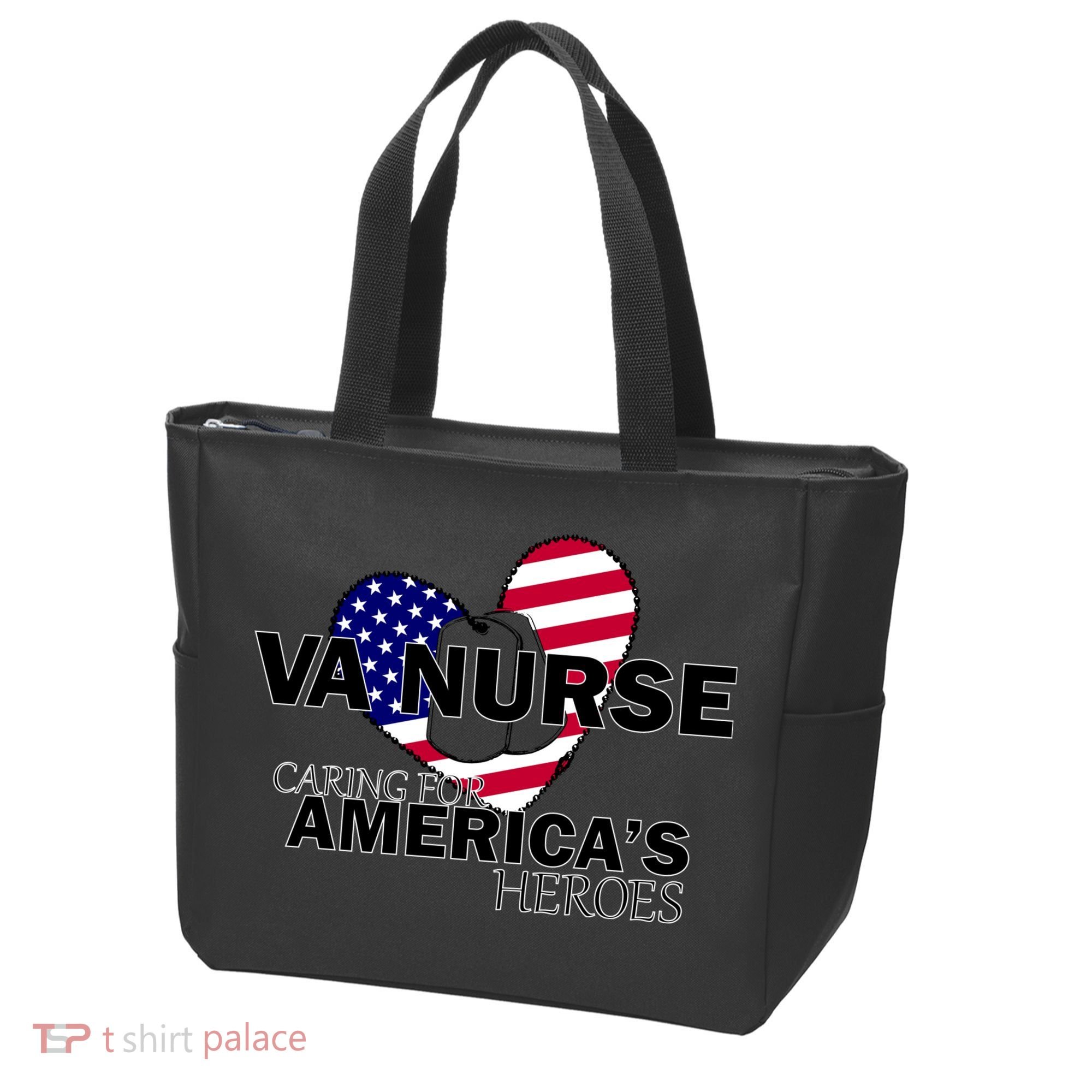 Veteran VA Nurse Caring For America's Heroes Tote Bag