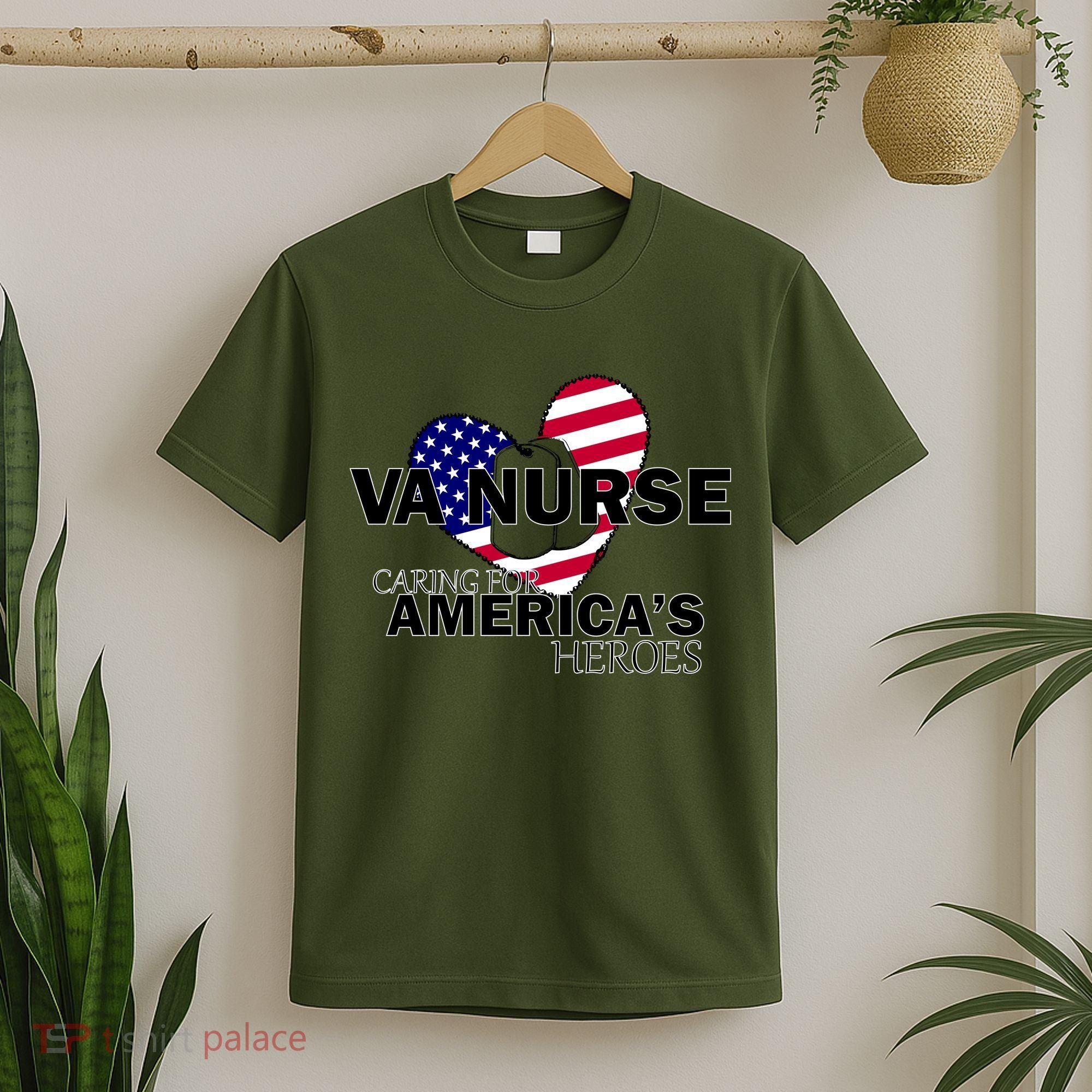 Veteran VA Nurse Caring For America's Heroes T-Shirt
