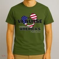 Veteran VA Nurse Caring For America's Heroes T-Shirt thumb 3