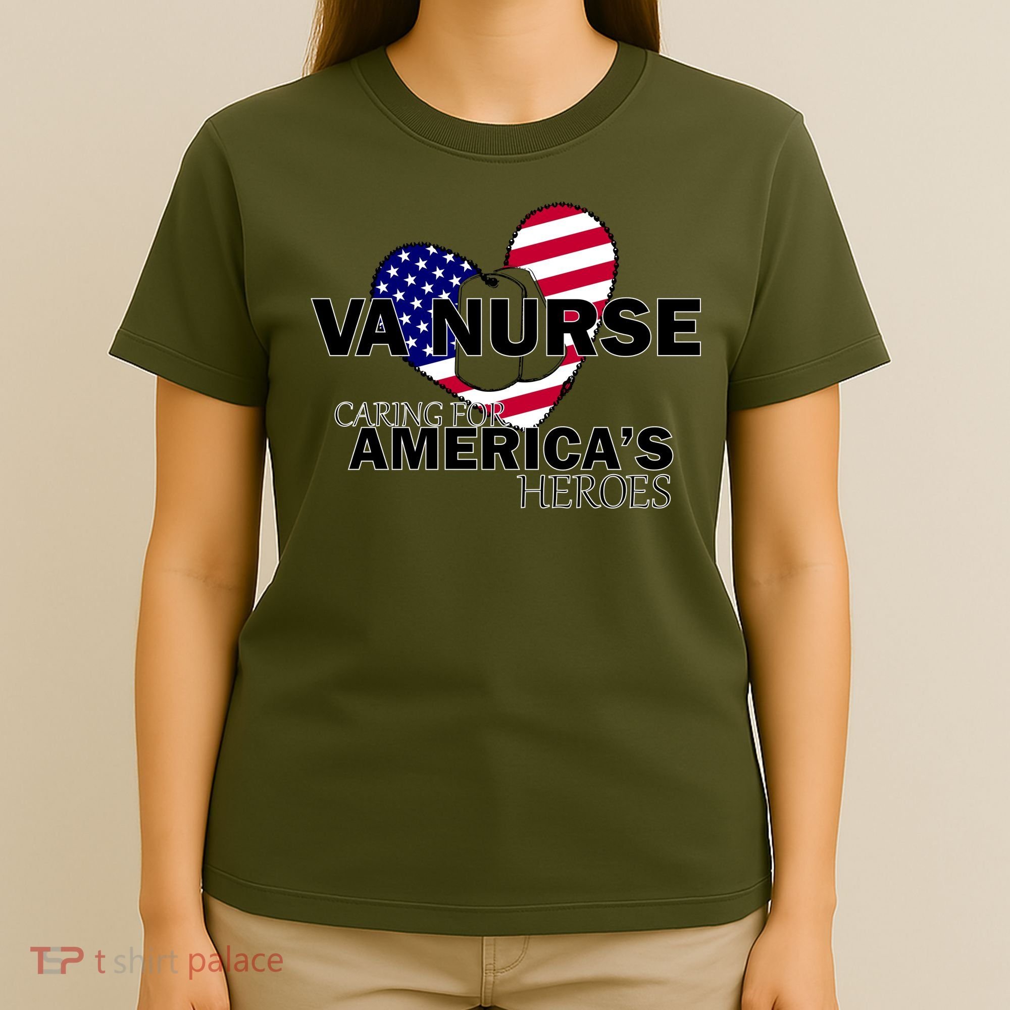 Veteran VA Nurse Caring For America's Heroes T-Shirt