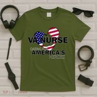 Veteran VA Nurse Caring For America's Heroes T-Shirt thumb 5