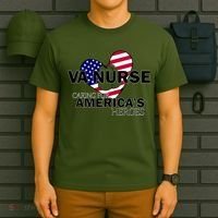 Veteran VA Nurse Caring For America's Heroes T-Shirt thumb 6