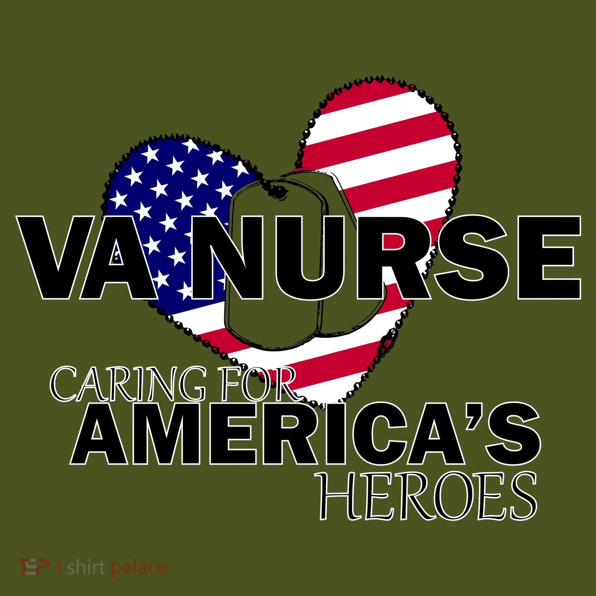 Veteran VA Nurse Caring For America's Heroes T-Shirt