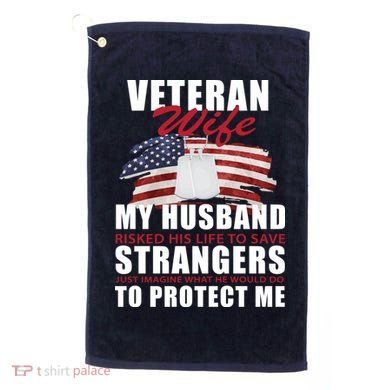 Veteran Wife Golf Towel