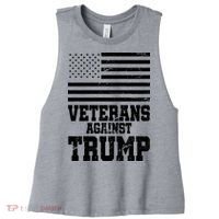 Veterans Against Trump Women's Racerback Cropped Tank thumb 0