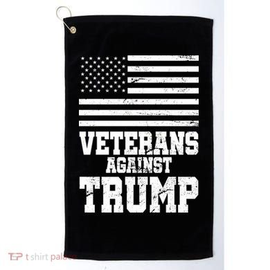 Veterans Against Trump Golf Towel