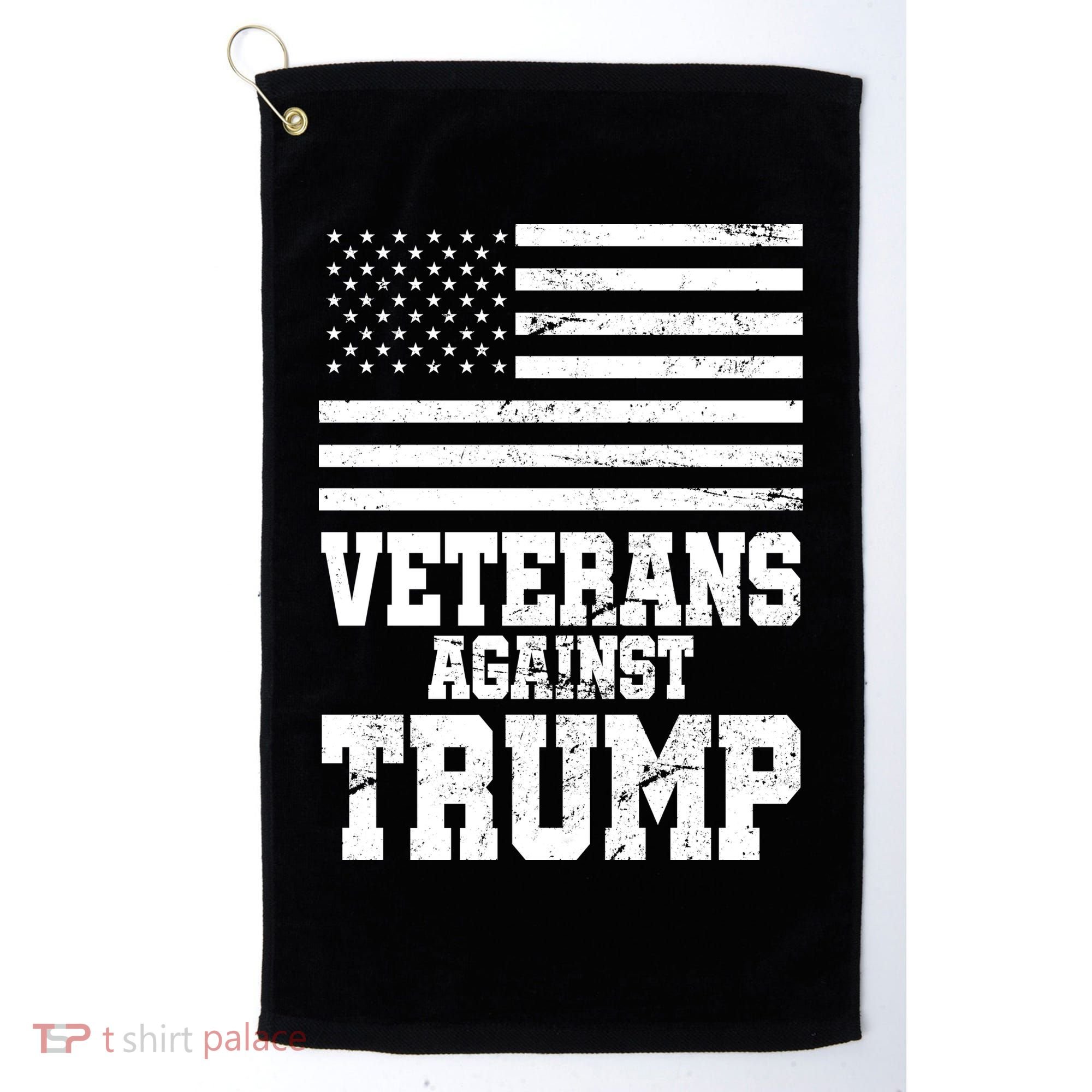 Veterans Against Trump Golf Towel