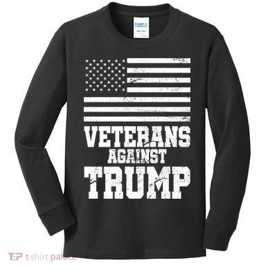Veterans Against Trump Kids Long Sleeve Shirt