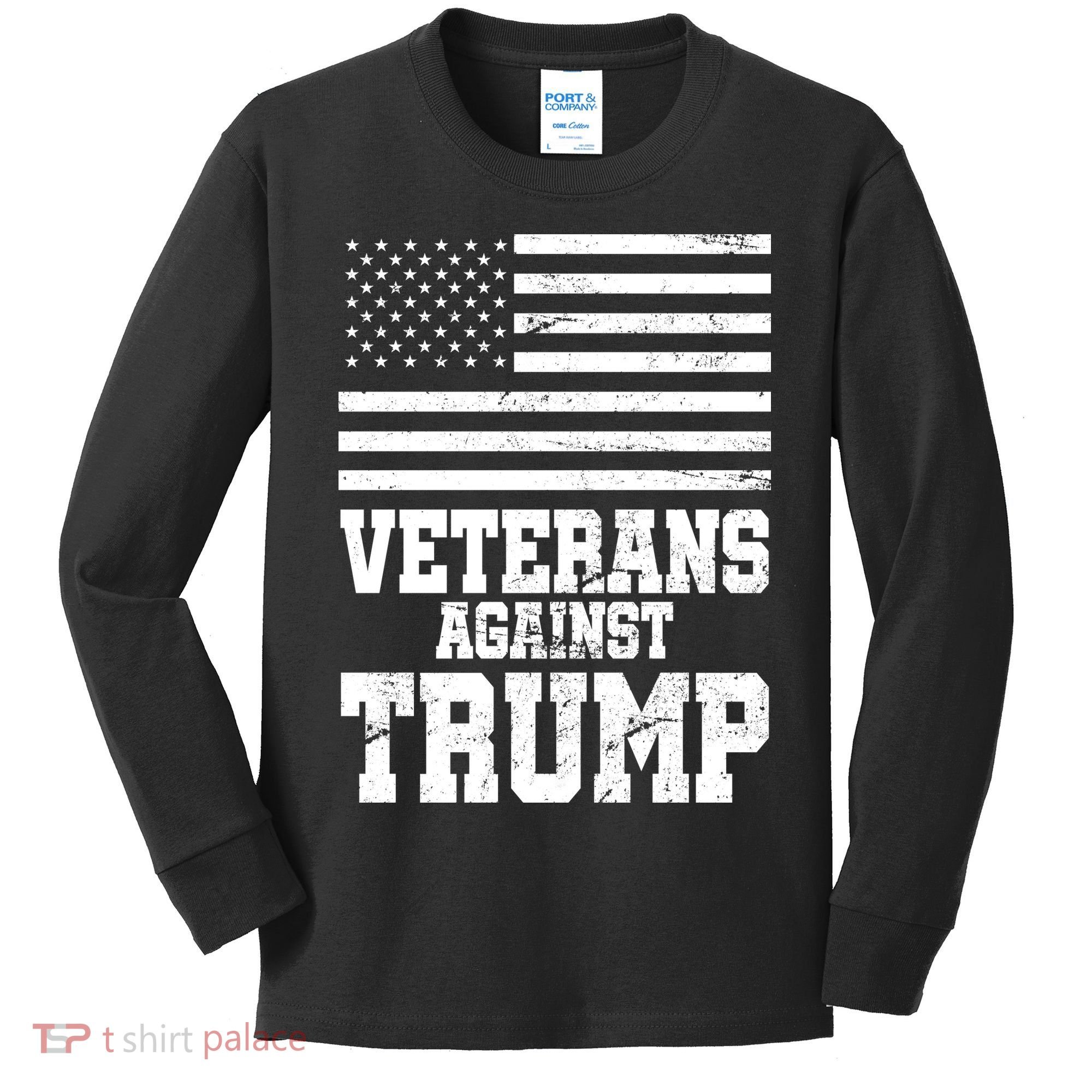 Veterans Against Trump Kids Long Sleeve Shirt