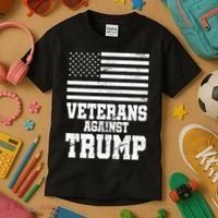 Veterans Against Trump Kids T-Shirt thumb 3