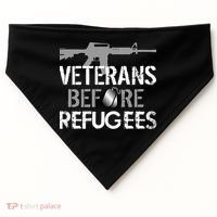Veterans Before Refugees USA-Made Doggie Bandana thumb 0