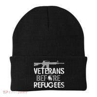 Veterans Before Refugees Beanie thumb 0