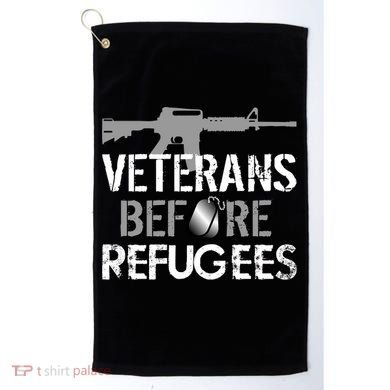 Veterans Before Refugees Golf Towel