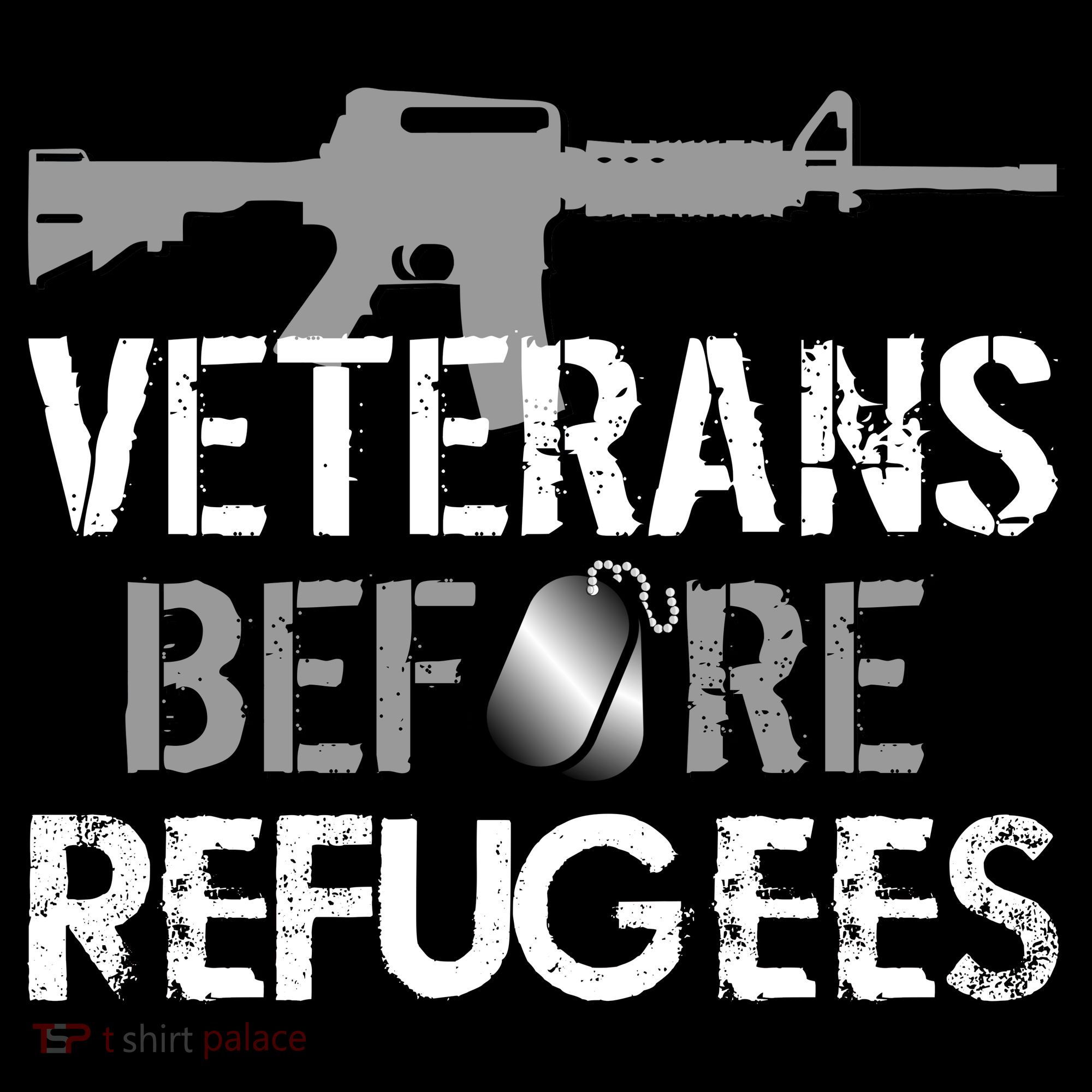 Veterans Before Refugees Women's Long Sleeve Shirt