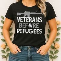 Veterans Before Refugees Women's T-Shirt thumb 2
