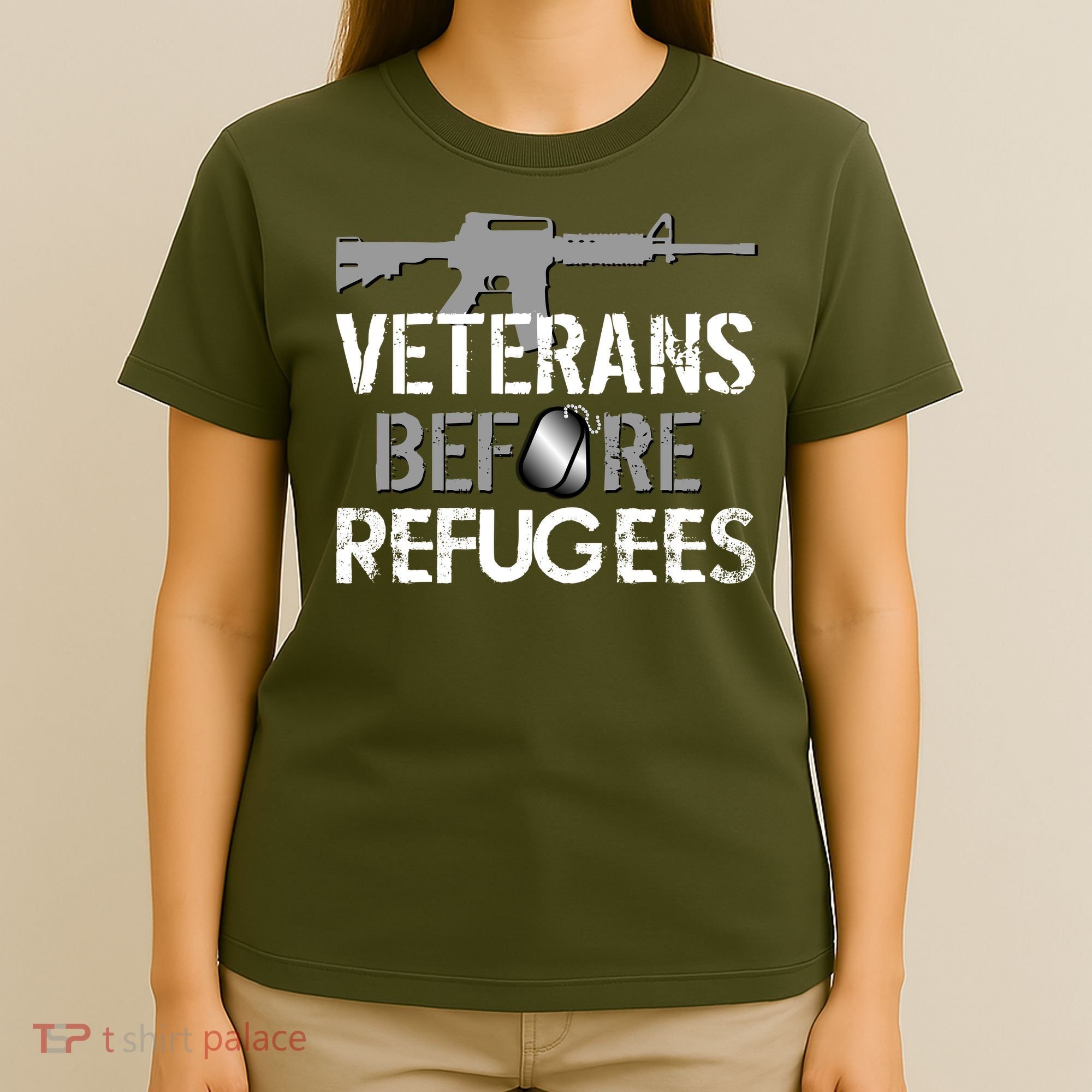 Veterans Before Refugees T-Shirt