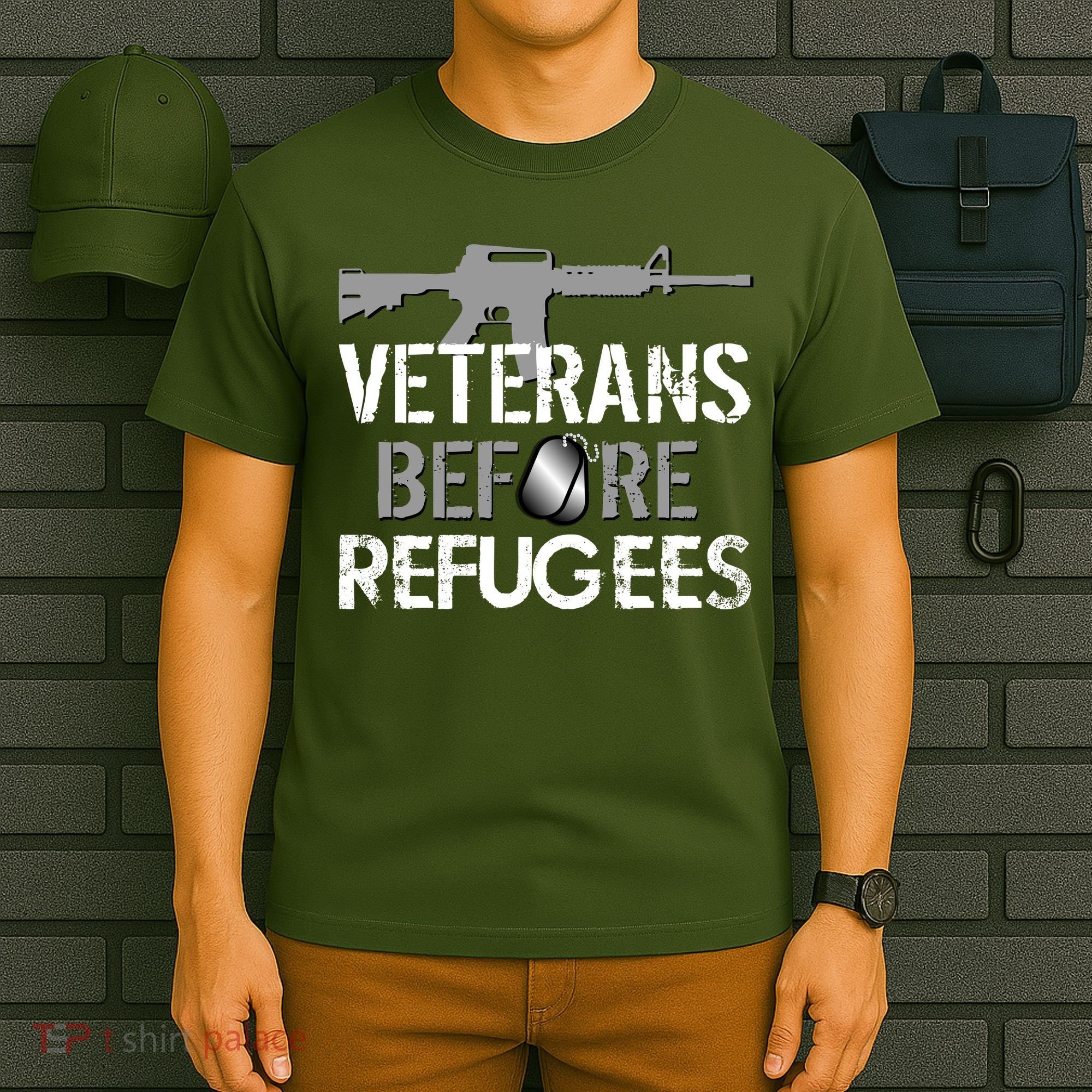 Veterans Before Refugees T-Shirt