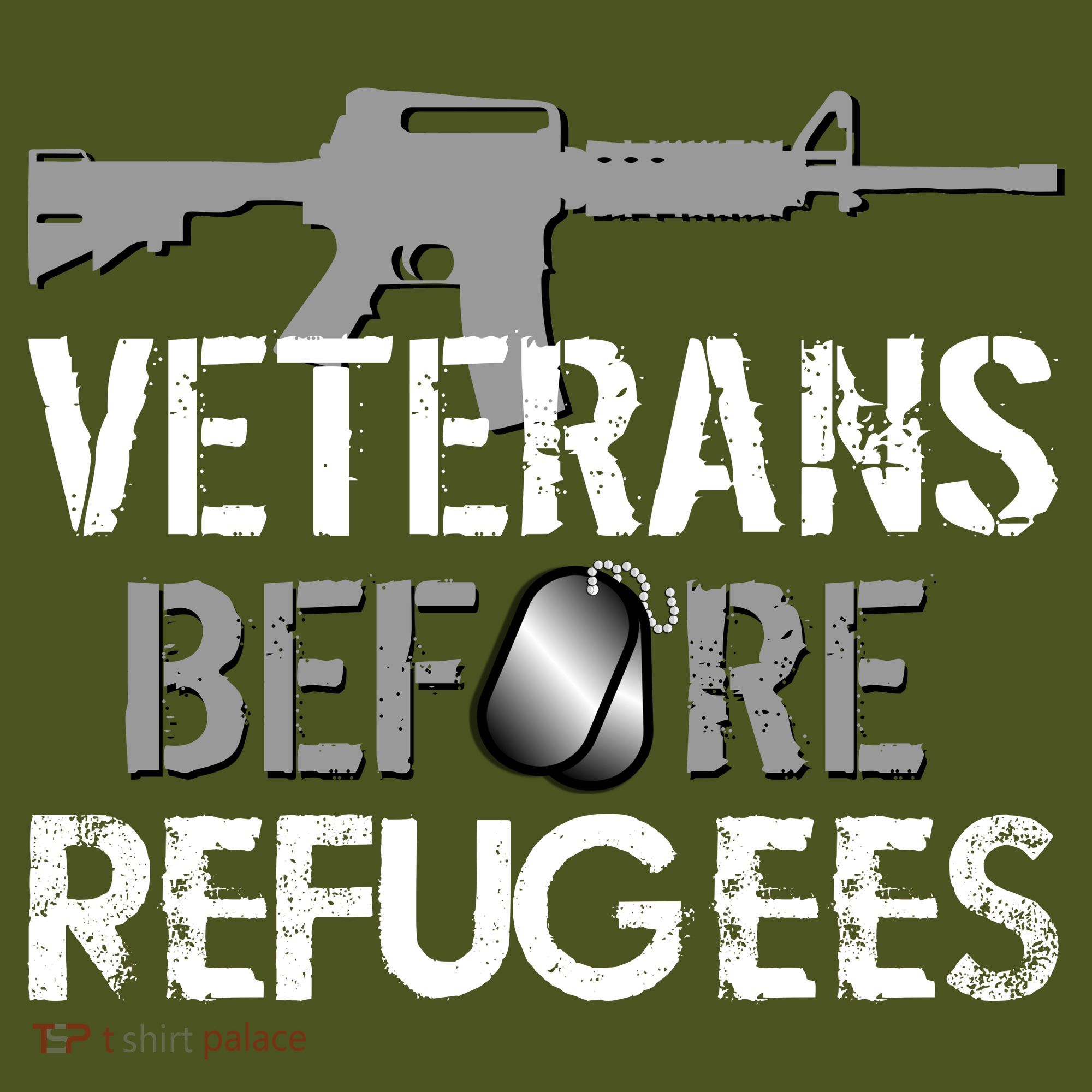 Veterans Before Refugees T-Shirt