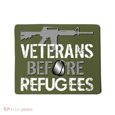 Veterans Before Refugees Mousepad
