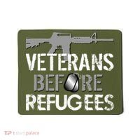 Veterans Before Refugees Mousepad thumb 0