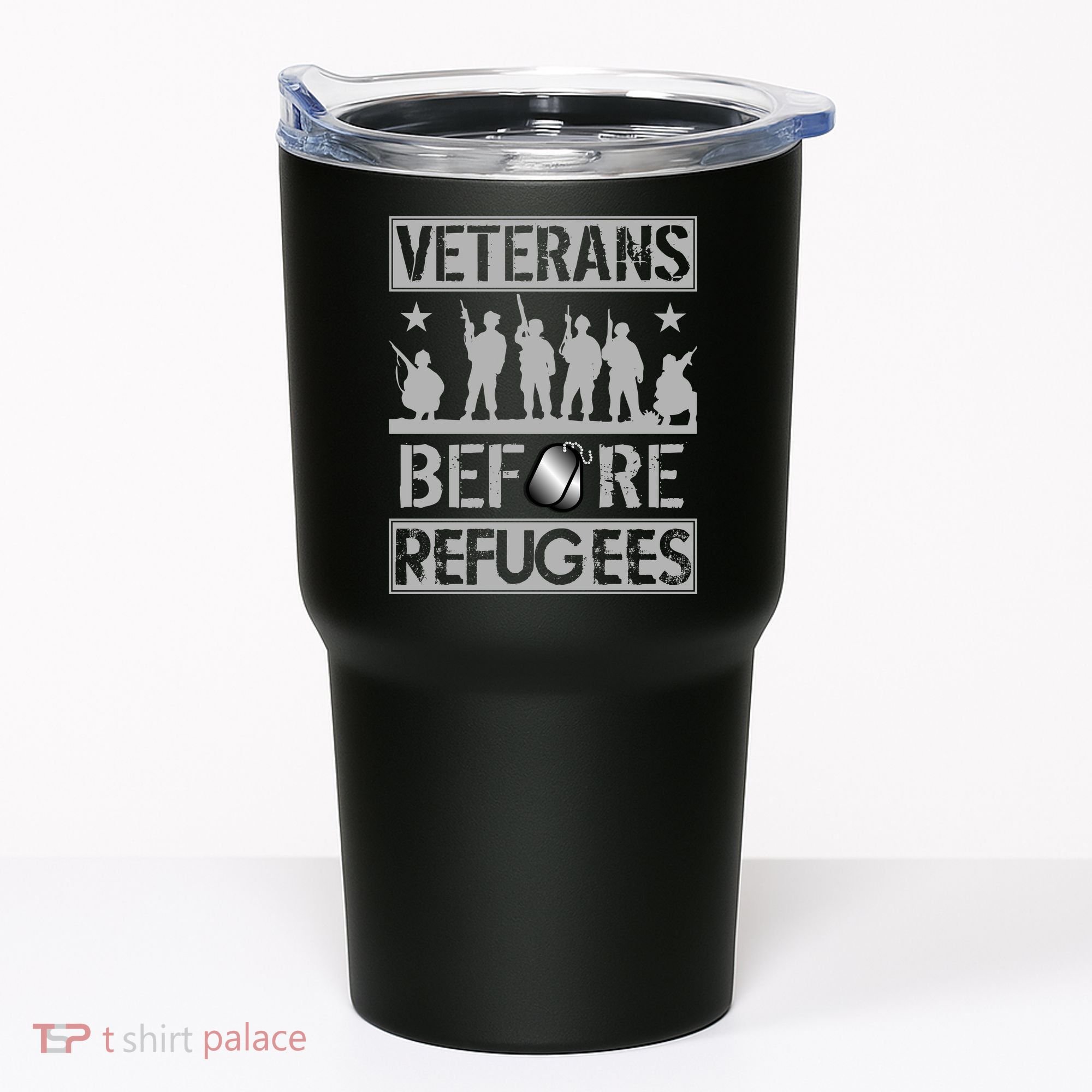 Veterans Before Refugees Veteran Tumbler