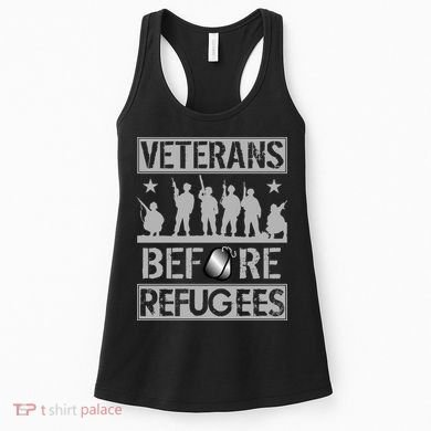 Veterans Before Refugees Veteran Women's Tank Top