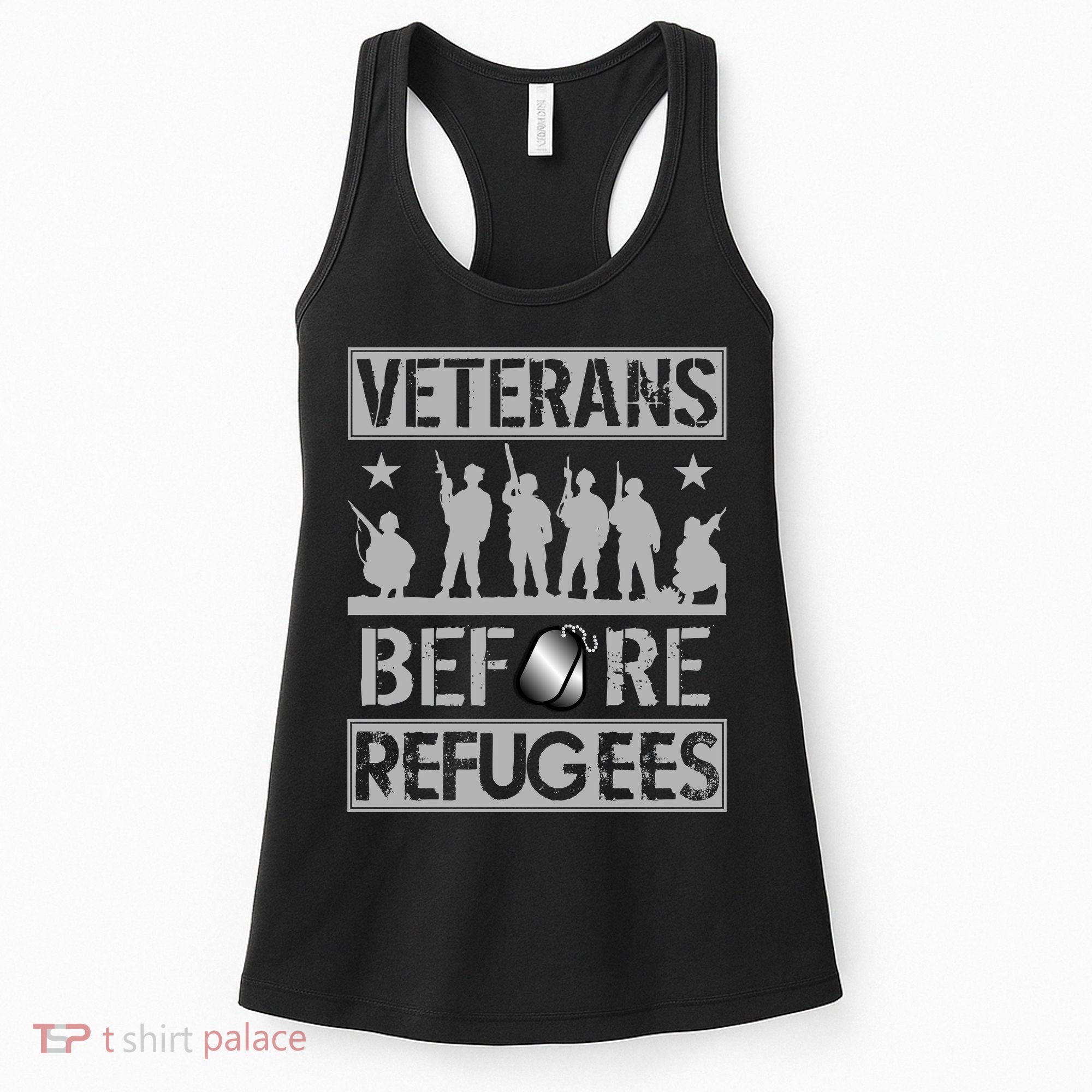 Veterans Before Refugees Veteran Women's Tank Top