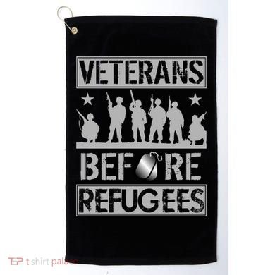 Veterans Before Refugees Veteran Golf Towel