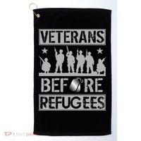 Veterans Before Refugees Veteran Golf Towel thumb 0