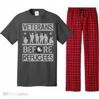 Veterans Before Refugees Veteran Pajama Set thumb 0