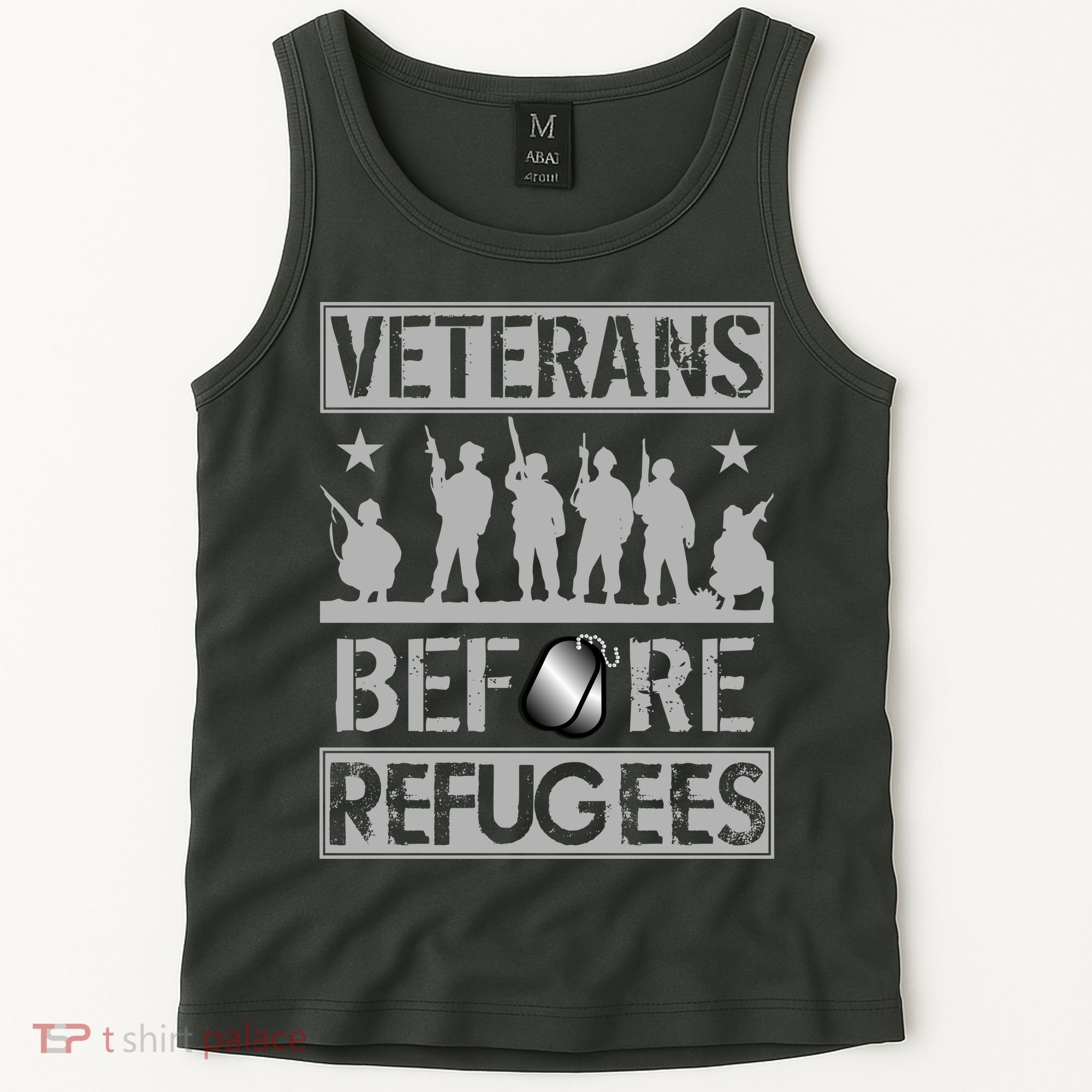 Veterans Before Refugees Veteran Tank Top