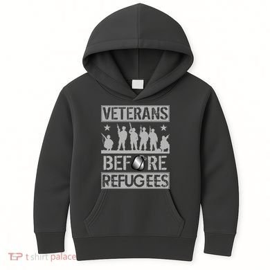 Veterans Before Refugees Veteran Kids Hoodie