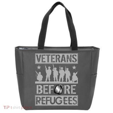 Veterans Before Refugees Veteran Tote Bag