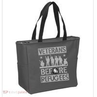 Veterans Before Refugees Veteran Tote Bag thumb 2