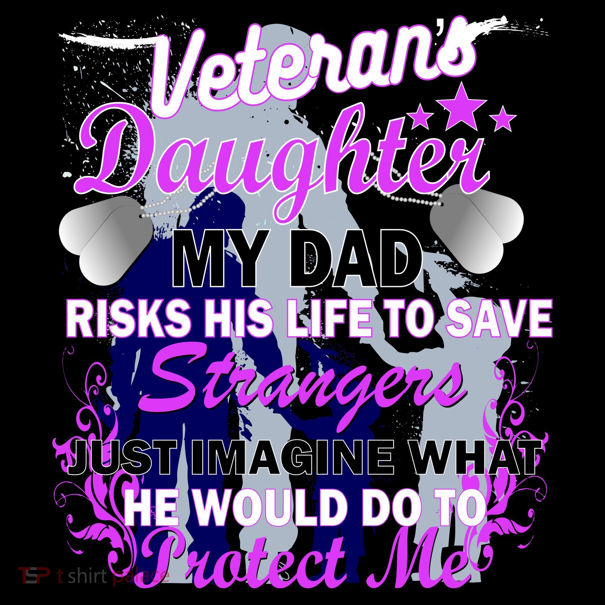 Veteran's Daughter My Dad Risks His Life Protect Me Apron
