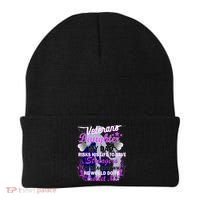 Veteran's Daughter My Dad Risks His Life Protect Me Beanie thumb 0