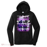 Veteran's Daughter My Dad Risks His Life Protect Me Women's Hoodie thumb 0