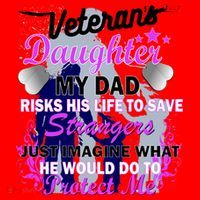 Veteran's Daughter My Dad Risks His Life Protect Me Santa Hat thumb 1